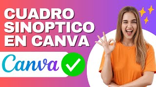 Como hacer cuadro Sinóptico en Canva FACIL Y RAPIDO [upl. by Yerot802]