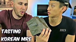 Tasting Korean Military MRE Meal Ready to Eat [upl. by Nylac]