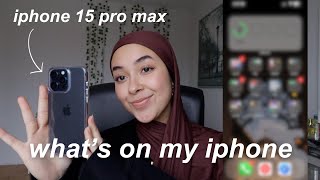 WHATS ON MY IPHONE 15 PRO MAX [upl. by Trant440]