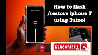 How to flashrestore iphone 7 using 3utool very easy [upl. by Adiehsar]