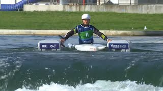 Viktoriia Us Ukraine Final  2023 ICF CanoeKayak Slalom World Cup Vaires Sur Marne Paris France [upl. by Oiramej726]