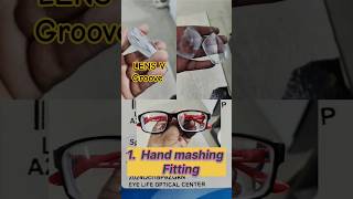 how tomark bifocal lens for fitting V groove chasma trending eyeglasses youtubeshorts shortvide [upl. by Ihana]