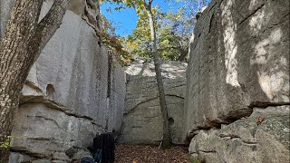 Outdoor Bouldering at Stone Fort 102124 [upl. by Mailli]