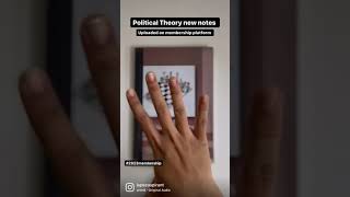 Political theory notes and syllabus for Ugc net💯✅ politicaltheory rajnitivigyan politicalscience [upl. by Ginelle]