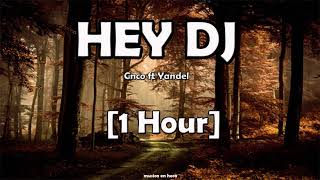 Hey Dj  CNCO ft Yandel  1 Hora [upl. by Moht315]