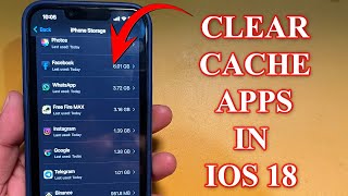 How to clear app cache on iphone 14 [upl. by Darcie233]