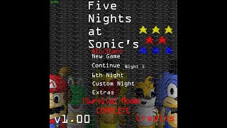 Five Nights at Sonics AllStars Gameplay  FNaS 1 Survival Mode 3017  1819 Seconds [upl. by Malachy]