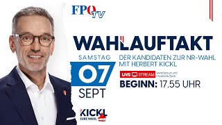 Der FPÖWahlauftakt 2024 mit Herbert Kickl [upl. by Ayanaj]