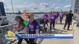 Walk to End Alzheimers and Sunflower Fest in Sturgeon Bay [upl. by Wanyen]