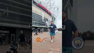 How Long to Run from Old Trafford to The Etihad 🏃🏻‍♂️💨 [upl. by Ytok]