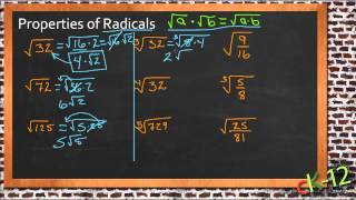 Properties of Radicals An Application Algebra I [upl. by Erbua]