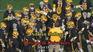 Adrian College Lacrosse  Otterbein University [upl. by Meeharbi]