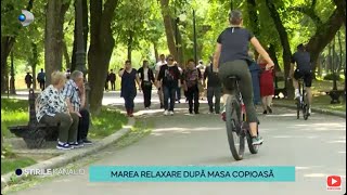 Stirile Kanal D  Marea relaxare dupa masa copioasa  Editie de dimineata [upl. by Gerger]