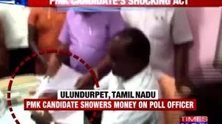 PMK Candidate Throws Money At Poll Officer After An Argument  Full Video [upl. by Iuqcaj670]