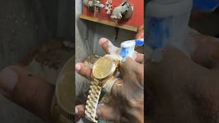 CLEAN THAT GUNK 💩🧼 OFF YOUR ROLEX How to clean your Rolex bracelet gusvillajewelry rolex [upl. by Cerellia]