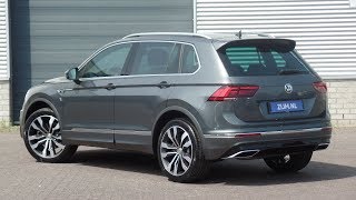 Volkswagen NEW Tiguan Rline 2018 240hp Indium Grey 20 inch Suzuka walk around amp inside detail [upl. by Maag563]