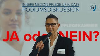 Pflegekammer JA oder NEIN Talkrunde im Rahmen der Fortbildungsserie quotInpudquot am UKHD [upl. by Max]