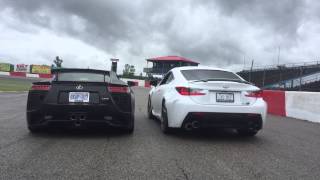 Lexus LFA amp RC F Rev Off in Canada [upl. by Ad]