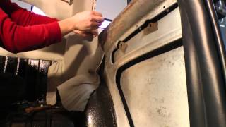 Classic VW BuGs How to Install Volks MultiPiece Beetle Headliner Pt5 of 6 [upl. by Ainav944]