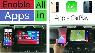 Enable Youtube in Apple CarPlay 2022  Enable all iphone apps in Apple CarPlay [upl. by Zuzana]