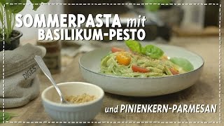 SommerPasta mit Basilikum Pesto [upl. by Elagiba]