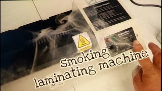 Smoking laminator [upl. by Neroc424]