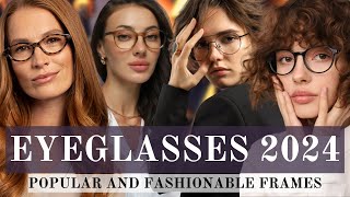 Womens eyeglasses 2024 popular and fashionable frames [upl. by Susejedairam492]