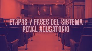 ETAPAS Y FASES DEL SISTEMA PENAL ACUSATORIO [upl. by Ahsena78]