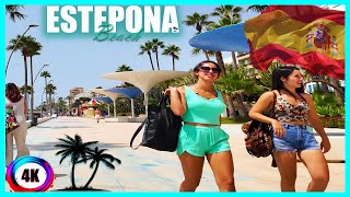 Promenade and Beaches of Estepona Costa del Sol Walking Tour [upl. by Aciruam512]