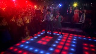 Saturday Night Fever Bee Gees You Should be Dancing John Travolta HD 1080 with Lyrics [upl. by Acim110]