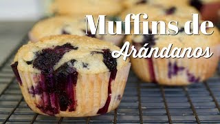 MUFFINS DE ARÁNDANOS  Cómo Hacer Ponqués de Arandanos  SyS [upl. by Elvira]