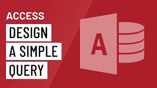 Access Designing a Simple Query [upl. by Ayetal]