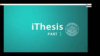 โครงการอบรมเรื่อง “การทำวิทยานิพนธ์อิเล็กทรอนิกส์ iThesis บทที่ 15” ครั้งที่ 1 ช่วงเช้า200467 [upl. by Liggitt]