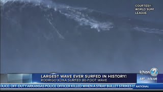 Largest wave ever surfed in history [upl. by Fleda]