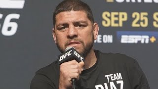 Nick Diaz REACTS to Reporter asking if he is SCARED  UFC 266 [upl. by Xela408]