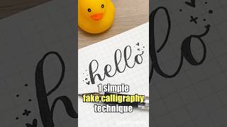 How To Do Faux Calligraphy😎 shorts calligraphy [upl. by Karlyn491]