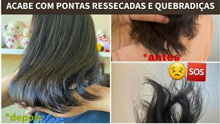 ðŸ”¥ISSO RESSUSCITA ATÃ‰ CABELO MORTO ACABE COM PONTAS SECAS E ESPIGADAS EM MINUTOS [upl. by Eocsor]