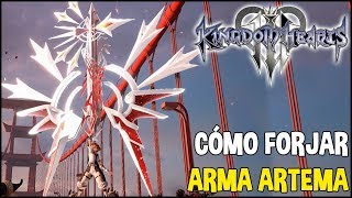 Kingdom Hearts 3  Cómo forjar el ARMA ARTEMA TrofeoLogro quotArma Artemaquot [upl. by Schoenberg139]