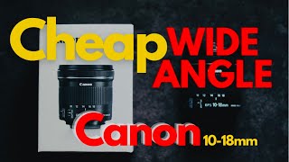 Best vlogging lens  CHEAP wide Angle LENS For CANON  Unboxing canon 1018mm and vlogging Test [upl. by Onairelav]