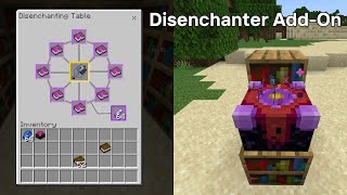 Ultimate Minecraft Bedrock Disenchantment Table AddOn Easily Remove Enchantments [upl. by Jabon]