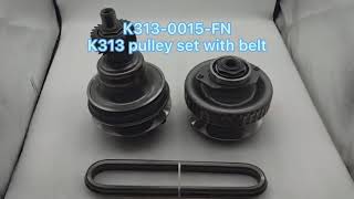 K310 K313 CVT transmission pulley set with belt from new trans K3130015FN [upl. by Sinylg]