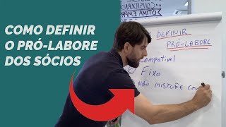 Como definir o prólabore dos sócios [upl. by Novit891]