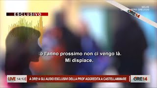 Gli audio esclusivi della Prof aggredita a Castellammare  Ore 14 del 19112024 [upl. by Johnathan]