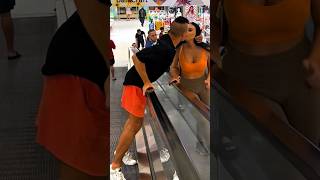 Escalator Kiss Prank [upl. by Huberty]