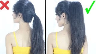 New High Ponytail Hairstyle For School College Work  Long Ponytail [upl. by Ez]