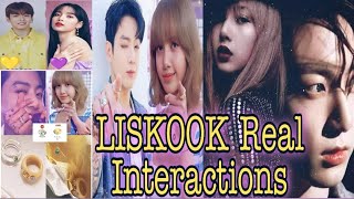 LISKOOK Real Moments 💜💛  BTS Jungkook and BLACKPINK Lisa [upl. by Issie]