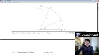 Cosinus et Sinus 12  Le Cercle Trigonométrique  Maths Première S [upl. by Ermin]