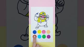 Super Mario Bros Wario shorts satisfying game colors mariobros supermario [upl. by Niboc]