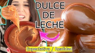 DULCE DE LECHE Clásico y Repostero CASERO  EXPECTATIVA  REALIDAD [upl. by Inglebert]