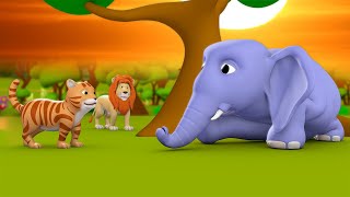 Billi aur Gaane wala Hathi 3D Animated Hindi Moral Stories for Kids बिल्ली और गाने वाला हाथी कहानी [upl. by Meridel513]